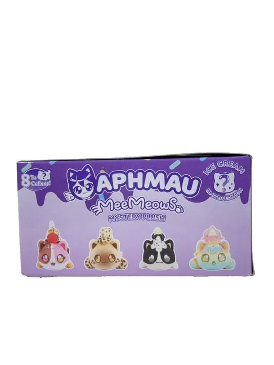 Aphmau MeeMeows 6" NEAPOLITAN Ice Cream Cat Plush - Picture 14 of 16